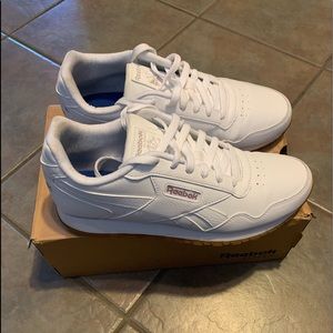 White women’s Reebok Classic.